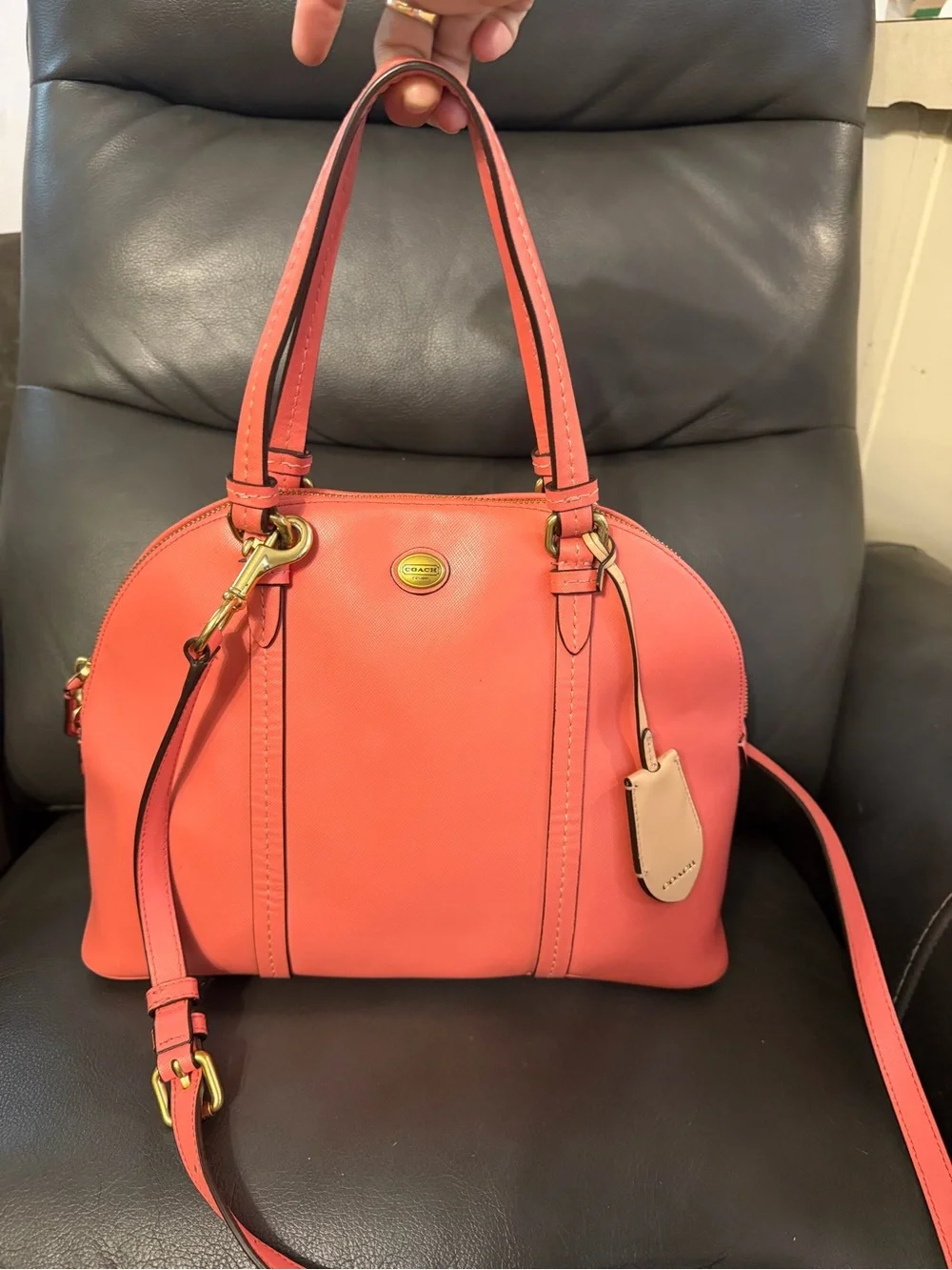 Coach Peyton Coral Dome Satchel